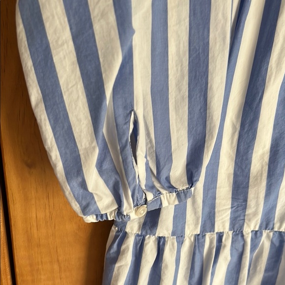 J Crew-Blue and White Striped Dress - Picture 3 of 3